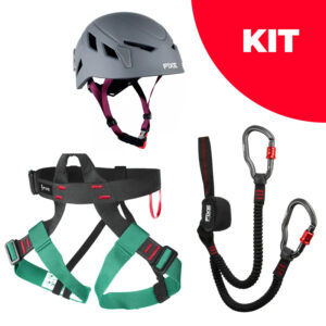 Fixe - FLAMENC VIA FERRATA + ARNÉS LINUS + CASC PARACOPS – Talla S-M