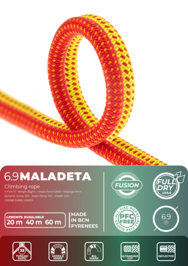 Fixe – Cuerda MALADETA 6,9 mm Pack 2