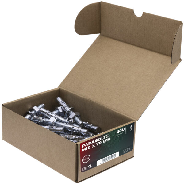 Fixe - Caja parabolts M10x70mm 20 unidades