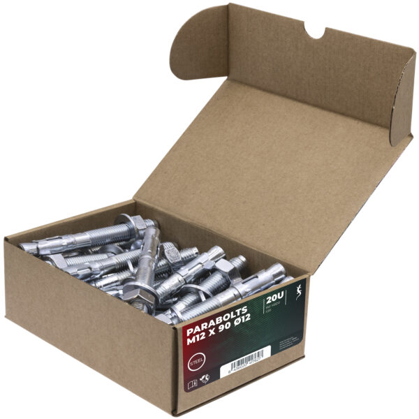 Fixe - Caja parabolts M12x90mm 20 unidades