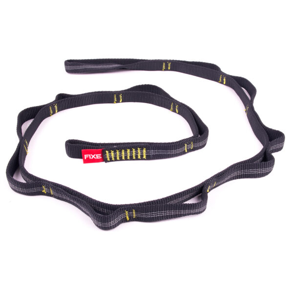 Fixe - DAISY CHAIN 16mm 130cm Gris oscuro-Amarillo