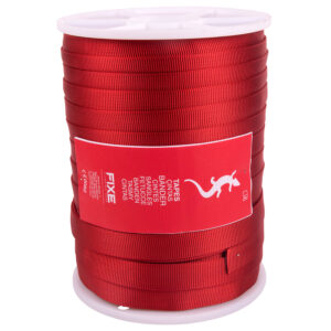 Fixe - Cinta plana 25mm roja 100mts