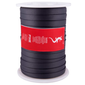 Fixe - Cinta tubular 19mm Gris oscuro 100mts