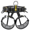 Petzl FALCON arnés de asiento ligero negro y amarillo