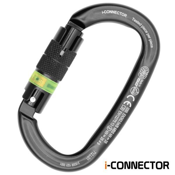 KONG i-Ovalone Alu Twist Lock negro