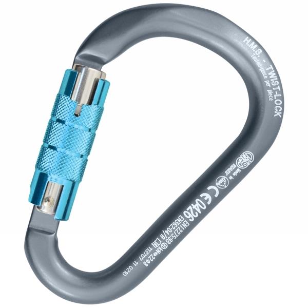 KONG HMS Classic Twist Lock gris y turquesa