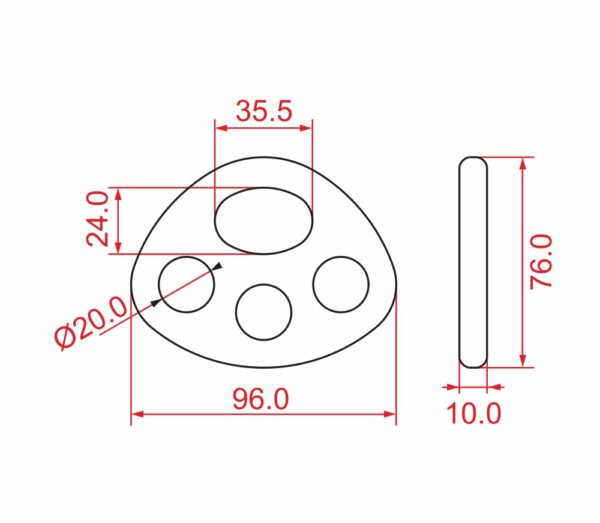 Dimensiones KONG 3RIG