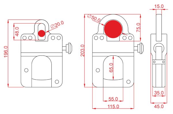 Dimensiones KONG Quick Release QRK