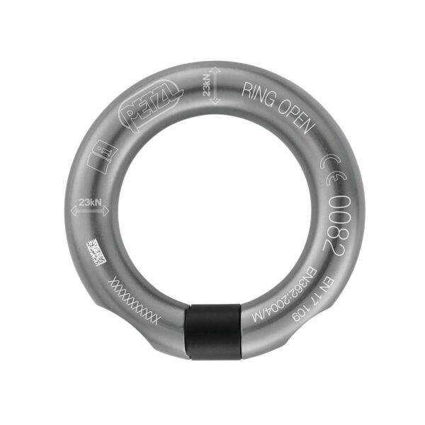 Petzl RING OPEN Gris antracita