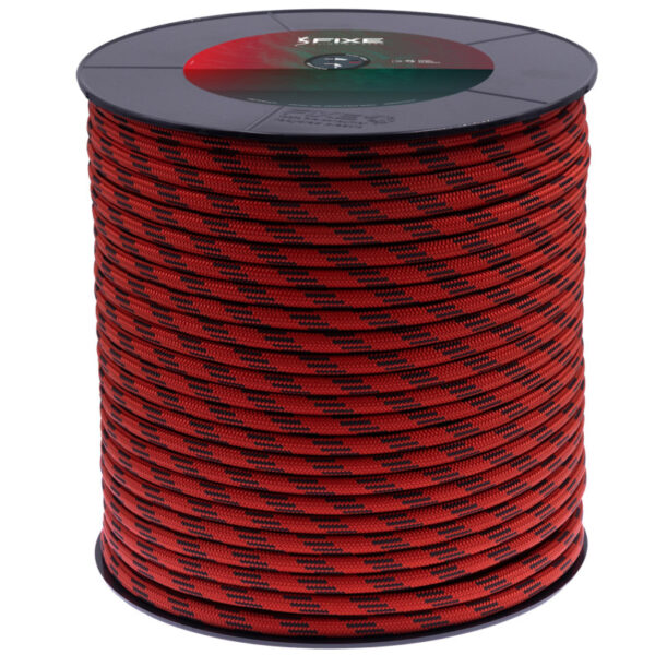 Cuerda auxiliar Fixe 8 mm rojo y negro 100 m