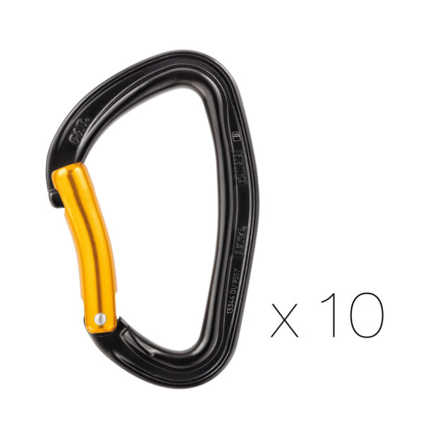 Pack de 10 Petzl DJINN STEEL M60APS B