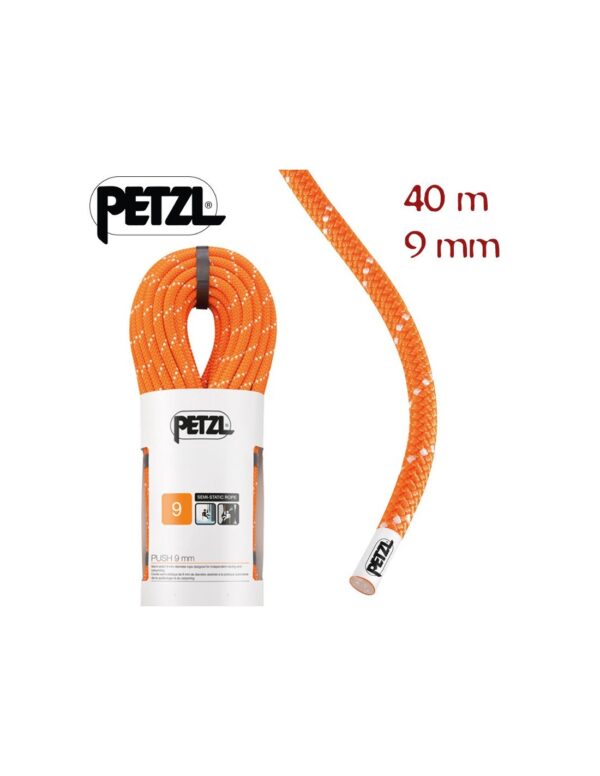 Petzl PUSH 9 mm naranja
